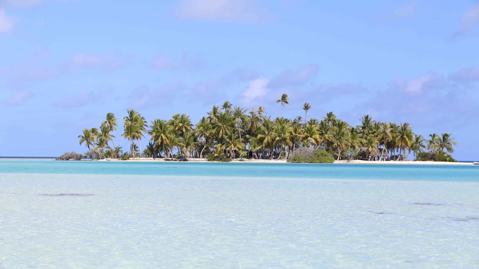 The turquoise waters of the Tuamotu Islands © Bernard Rubinstein