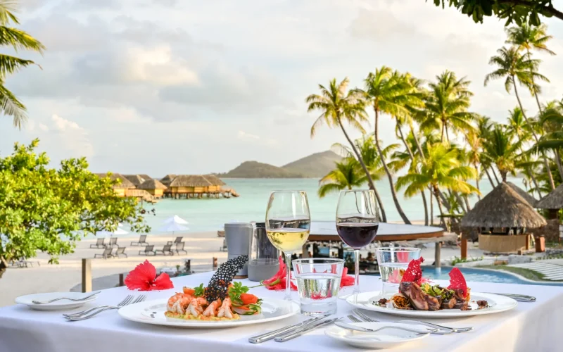 Gourmet restaurant in Bora Bora ©Stéphane Mailion Photography