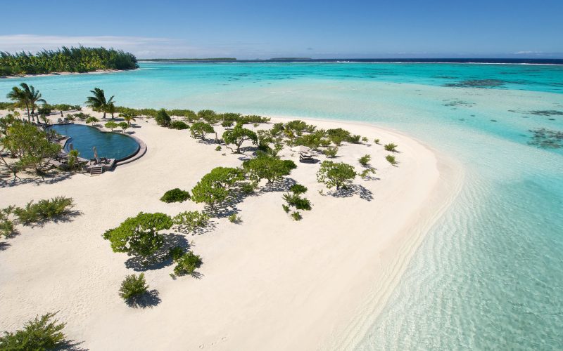 Swimming pool at The brando on the private island of Tetiaroa c Tahiti Tourisme